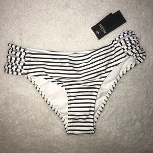 Striped Hollister cheeky bikini bottoms